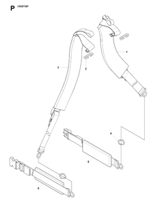 Harness Diagram and Parts List for 150BF  Husqvarna Leaf Blower / Vacuum