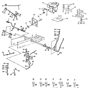 Part Location Diagram of 73360700 Husqvarna Nut, Hex, Jam 7/16-20