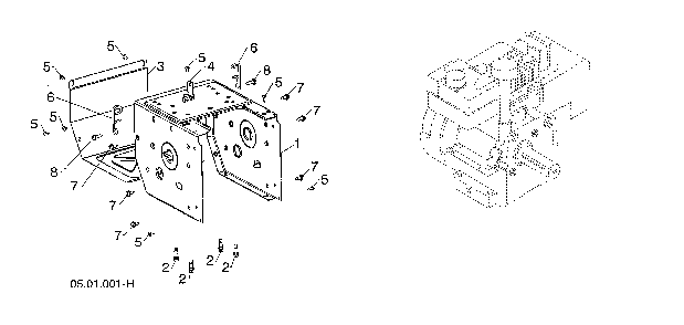 Frame Diagram and Parts List for 96193009604  Husqvarna Snow Blower