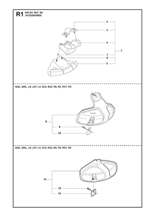 Accessories 2 Diagram and Parts List for 525LS 2013-03 Husqvarna Brush Cutter