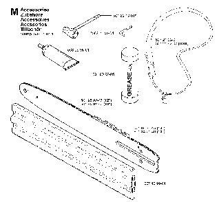 Accessories Diagram and Parts List for 323P4 20042300001-20062700000 Husqvarna Pole Saw