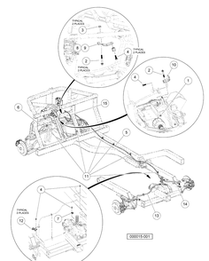 Hydraulic Brake Lines And Clips Diagram and Parts List for HUV4420G 2006-11 Husqvarna Lawn Tractor
