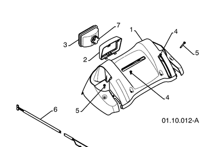 Cam And Linkage / Console Panel 2 Diagram and Parts List for 924SB (96193003500)(2008-10) Husqvarna Snow Blower