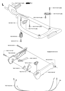 Part Location Diagram of 537052003 Husqvarna 