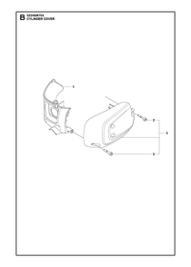 Muffler Diagram and Parts List for 522HSR75X  Husqvarna Hedge Trimmer