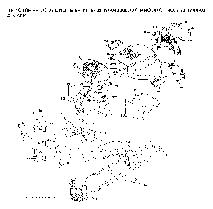 Chassis And Enclosures Diagram and Parts List for YT1942T (96043000300, 960430003)(2006-05) Husqvarna Lawn Tractor
