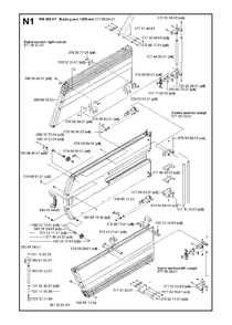 Guards 1200mm Diagram and Parts List for WS440HF (00000008382 - 20134408468)(2012-07) Husqvarna Circular Saw