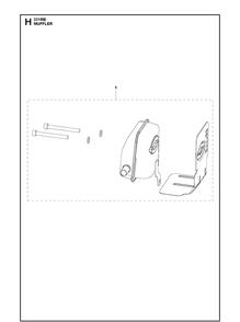 Part Location Diagram of 596757504 Husqvarna Muffler system 331rb