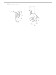 Muffler And Muffler Cover Diagram and Parts List for 338XPT 2010-02 Husqvarna Chainsaw