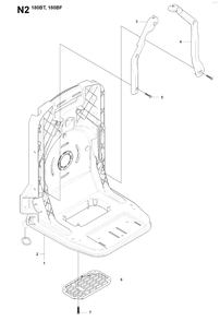 Frame Diagram and Parts List for 180BT 20084000001 & Above Husqvarna Leaf Blower / Vacuum