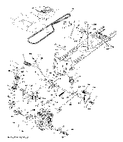 Drive Diagram and Parts List for GTH260TWIN (96041004502)(2008-09) Husqvarna Lawn Tractor