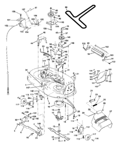 Mower Deck Diagram and Parts List for YTH1842 (954569790-B)(2002-12) Husqvarna Lawn Tractor