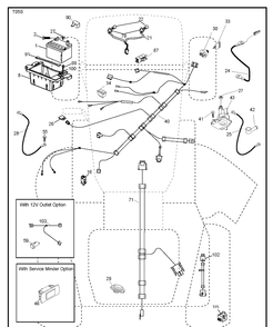 Electrical Diagram and Parts List for YTH21K46 (96043012301)(2011-08) Husqvarna Lawn Tractor