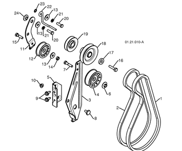 Chassis / Engine / Pulleys Diagram and Parts List for 16530SBXLS (96193004101)(2009-06) Husqvarna Snow Blower