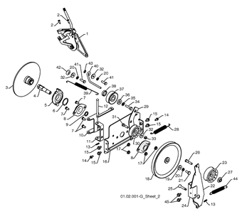 Drive 2 Diagram and Parts List for 5524SBL (96193003400)(2008-11) Husqvarna Snow Blower