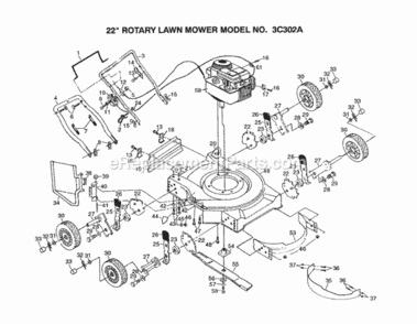 Part Location Diagram of 135070 Husqvarna Housing Kit