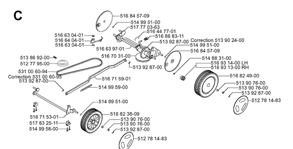 Part Location Diagram of 531006094 Husqvarna Blade