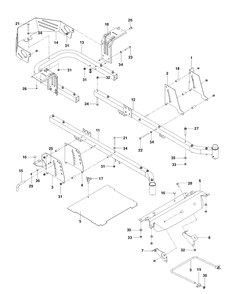 Frame Diagram and Parts List for RZ4623 (96700980201)(2015-05) Husqvarna Lawn Mower