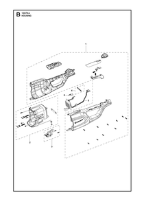Housing Diagram and Parts List for 120ITK4-PH  Husqvarna Pole Saw