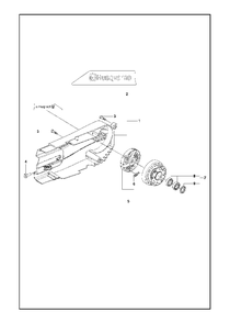 Clutch Diagram and Parts List for K970II 2014-02 Husqvarna Circular Saw