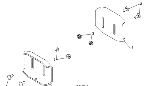 Auger Housing / Impeller Assembly 1 Diagram and Parts List for 1830SB (96193005000)(2009-08) Husqvarna Snow Blower