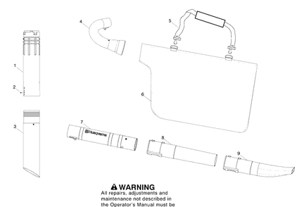 Repair Parts (C) Diagram and Parts List for 125BVX 2007-06 Husqvarna Leaf Blower / Vacuum