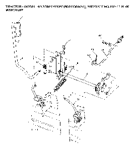 Mower Lift / Deck Lift Diagram and Parts List for YTH1542XPT (96043000601)(2006-03) Husqvarna Lawn Tractor