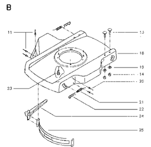 Frame 2 Diagram and Parts List for JET48  Husqvarna Lawn Mower