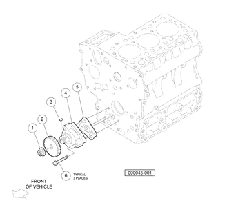Oil Pump Diagram and Parts List for HUV4420G 2006-11 Husqvarna Lawn Tractor