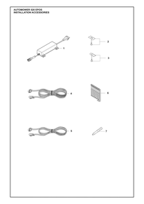 Installation Accessories Diagram and Parts List for 520EPOS  Husqvarna Lawn Mower