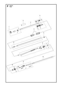 Tube Diagram and Parts List for 120ITK4-PH  Husqvarna Pole Saw