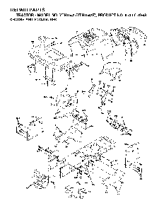 Chassis And Enclosures Diagram and Parts List for YTH1542E (954567048)(2001-12) Husqvarna Lawn Tractor