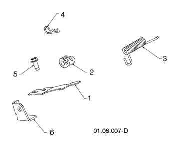Handle 6 Diagram and Parts List for ST268EP (96191003813)(2014-07) Husqvarna Snow Blower