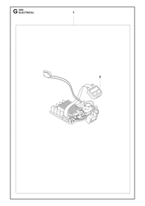 Electrical Diagram and Parts List for 240I  Husqvarna Chainsaw