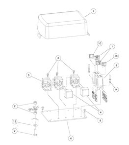 Electrical Component Box, Gasoline Vehicles Diagram and Parts List for HUV4421GXP 2009 Husqvarna Lawn Tractor