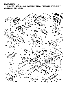 Chassis And Enclosures Diagram and Parts List for GTH200 (HC20VH50A, 954002771)(1996-04) Husqvarna Lawn Tractor