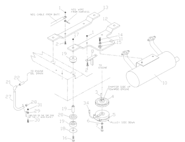 Liquid Cooled Kohler Engine Assembly Diagram and Parts List for ZTH7227KOB (968999225) (033600000 and Up)(2004-09) Husqvarna Lawn Mower