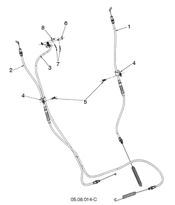 Control Panel And Discharge Chute 8 Diagram and Parts List for ST224P (96193012204)(2019-03) Husqvarna Snow Blower