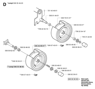 Wheels And Tires Diagram and Parts List for R13 2002-02 Husqvarna Lawn Tractor