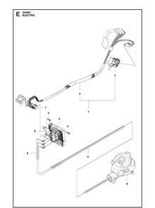 Electrical Diagram and Parts List for 520IRX  Husqvarna Brush Cutter