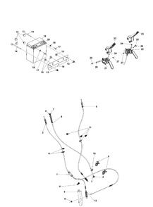 Control Panel And Discharge Chute 3 Diagram and Parts List for ST427  Husqvarna Snow Blower