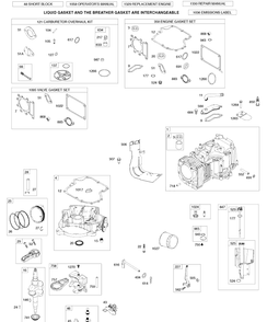 Part Location Diagram of 331771372B1 Husqvarna Replacement engine