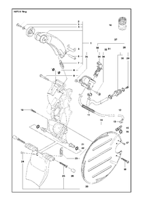 Guards Diagram and Parts List for K970IIIRING 2017-03 Husqvarna Circular Saw
