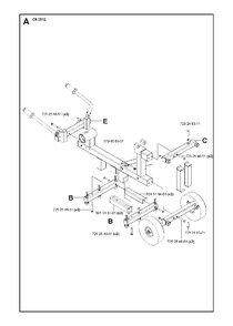Frame Diagram and Parts List for CS2512 (1301 & Above)(2013-04) Husqvarna Circular Saw