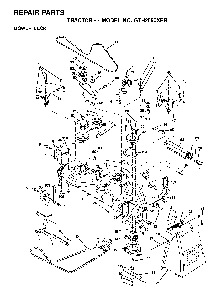 Mower Deck / Cutting Deck Diagram and Parts List for GTH2550XPB (954567116)(2001-02) Husqvarna Lawn Tractor