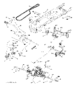 Drive Diagram and Parts List for LTH1742T (96041006702)(2009-03) Husqvarna Lawn Tractor
