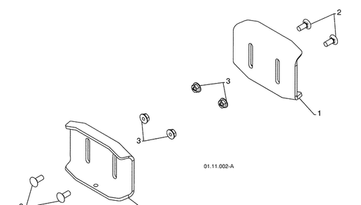 Bearings - Auger Housing And Skid Plates 1 Diagram and Parts List for 924SB (96193003501)(2008-10) Husqvarna Snow Blower