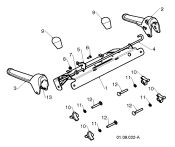 Handle And Controls 6 Diagram and Parts List for 12530HV (96193007204)(2013-08) Husqvarna Snow Blower