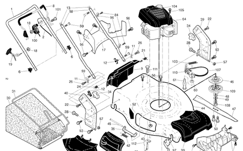 Part Location Diagram of 532439468 Husqvarna Control, Throttle, Hond, Bbc,