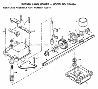 Page A Diagram and Parts List for 3P409A 1999 And Before Husqvarna Lawn Mower
